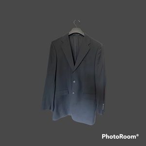 Men’s Express Black 98% Wool Suit.